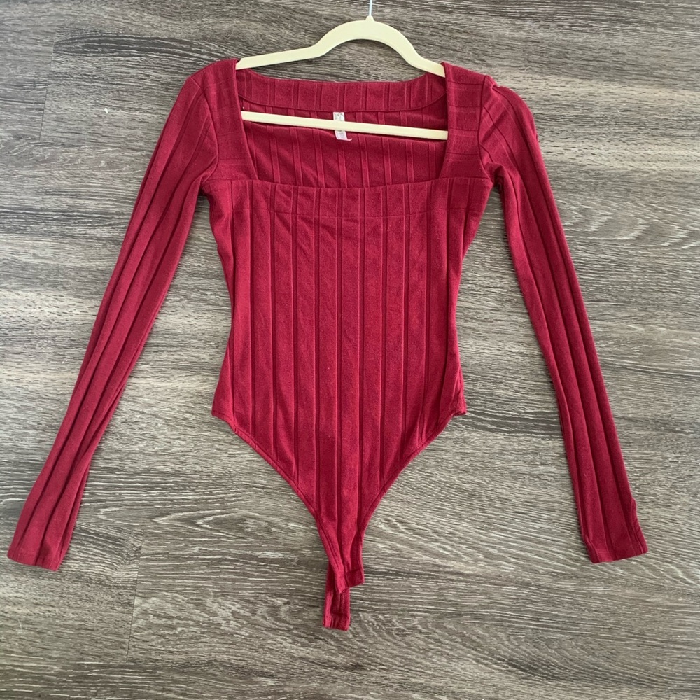 NWOT Square neck free people bodysuit